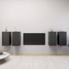 VidaXL Tv meubelen 4 st 30, 5x30x60 cm spaanplaat grijs online kopen