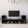 VidaXL Tv meubelen 4 st 72x35x36, 5 cm spaanplaat grijs online kopen
