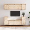 VidaXL Tv meubelen 6 st massief grenenhout online kopen