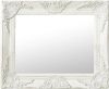 VidaXL Wandspiegel barok stijl 50x40 cm wit online kopen