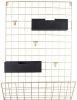 Pt, Grid Memobord met Manden Hout 66 x 45 cm Zwart/Goud online kopen