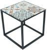 Spinder Design Ibiza Bijzettafel 40 x 40 x 40 cm Blacksmith/Tegels online kopen