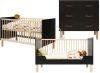 Bopita Babykamer Floris 2 delig om te bouwen 70 x 140 cm mat zwart/naturel online kopen