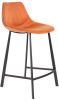 Dutchbone Barkruk 'Franky' Velvet(zithoogte 65cm ), kleur Oranje online kopen